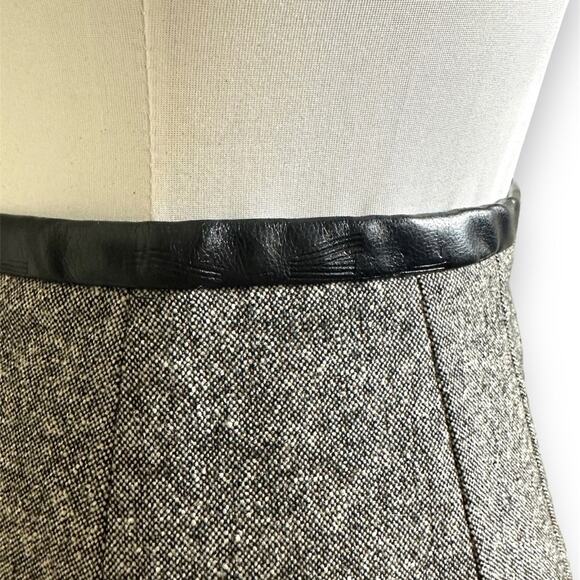 Vintage style wool blend gray and black Laundry pencil skirt size 6 made in USA - Picture 5 of 14